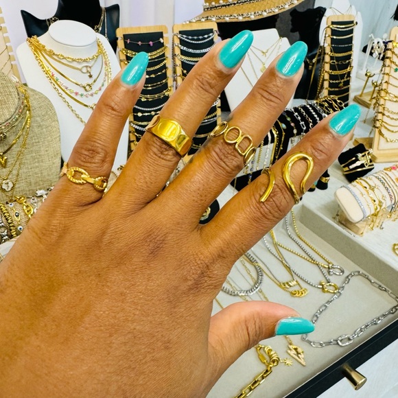 Gold Ring Set - Picture 2 of 3